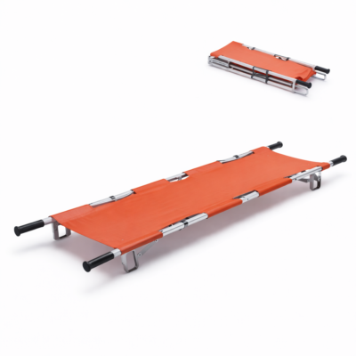 Brancard d'urgence pliable avec cadre aluminium