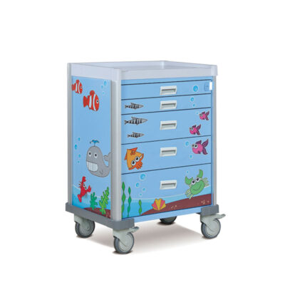 Chariot de soins pédiatrique métal2