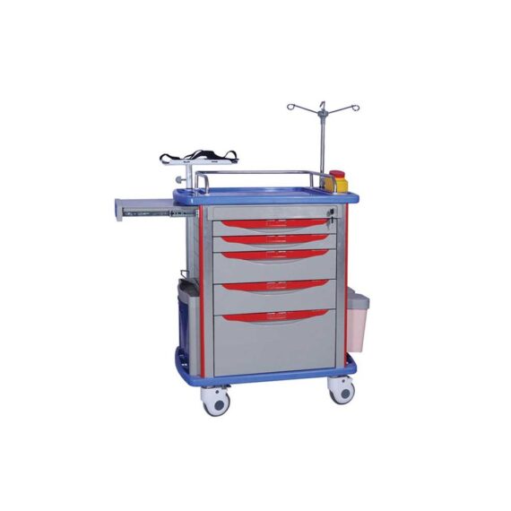 Chariot d'urgences premiers soins en ABS 1