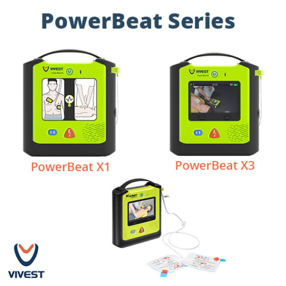 Défibrillateur AED PowerBeat series VIVEST2