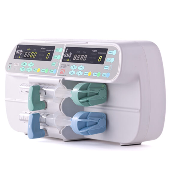 Pousse seringue double voie