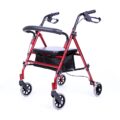 Rollator 4 roues avec siège en aluminium